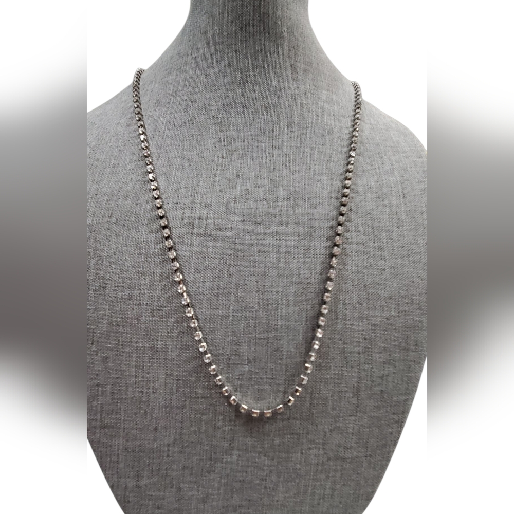 Vtg. Lot Rhinestones Necklace And Bangles